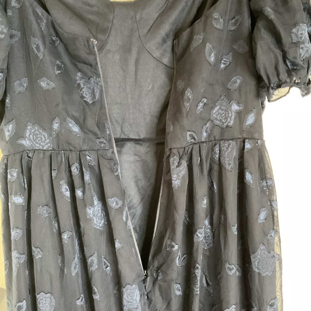 Lulu's Navy Blue Puff Sleeve Maxi Dress - Picture 10 of 15
